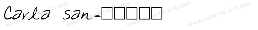 Carla san字体转换